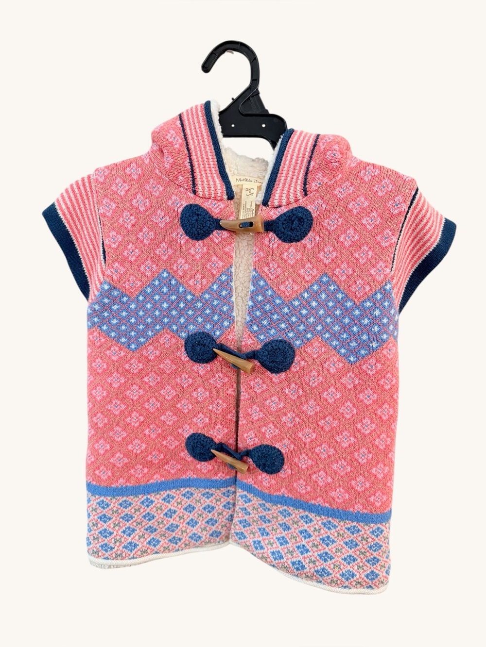 Matilda Jane boho pink hooded sweater vest